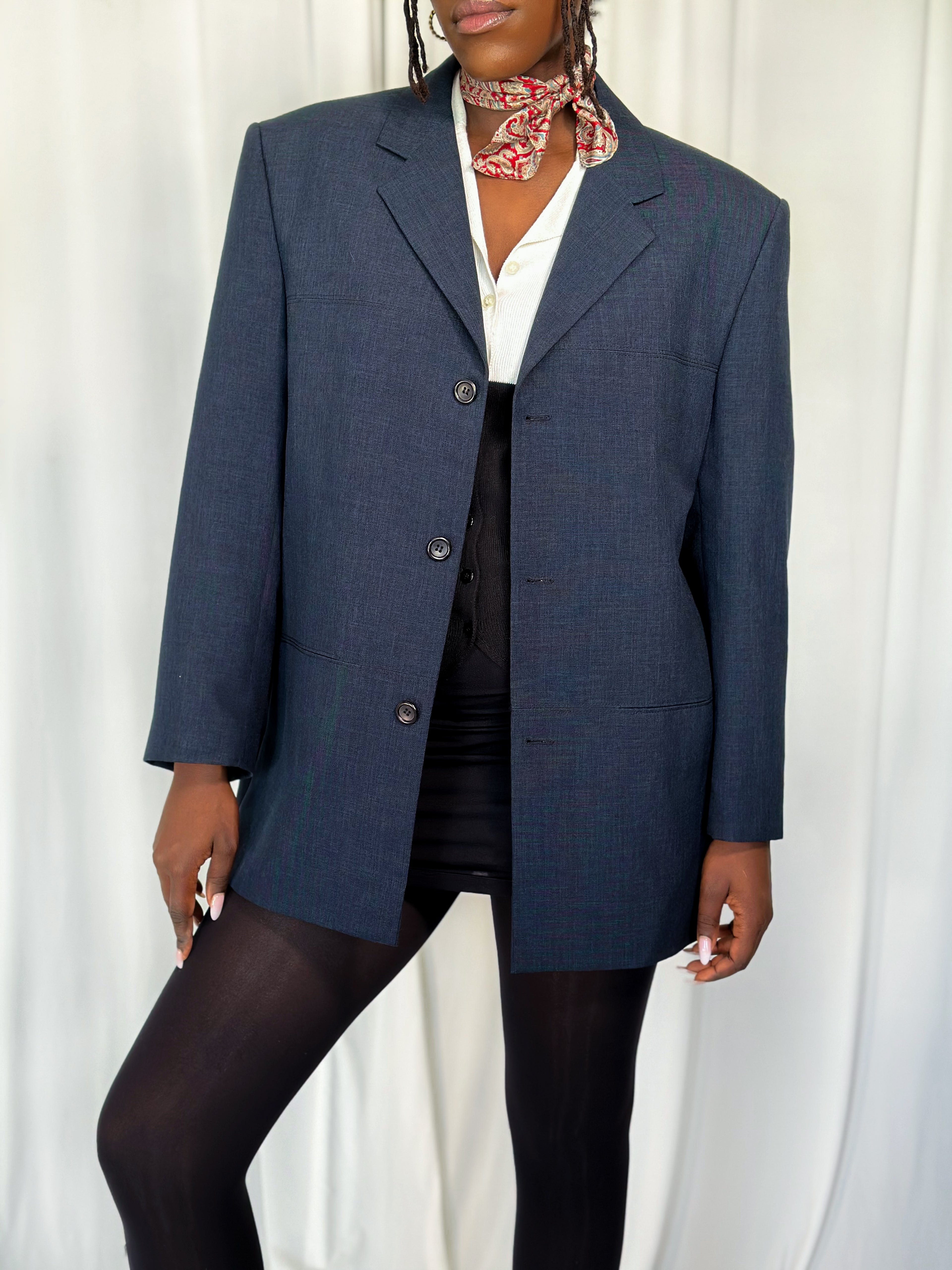 Dark Blue Blazer [S/M]