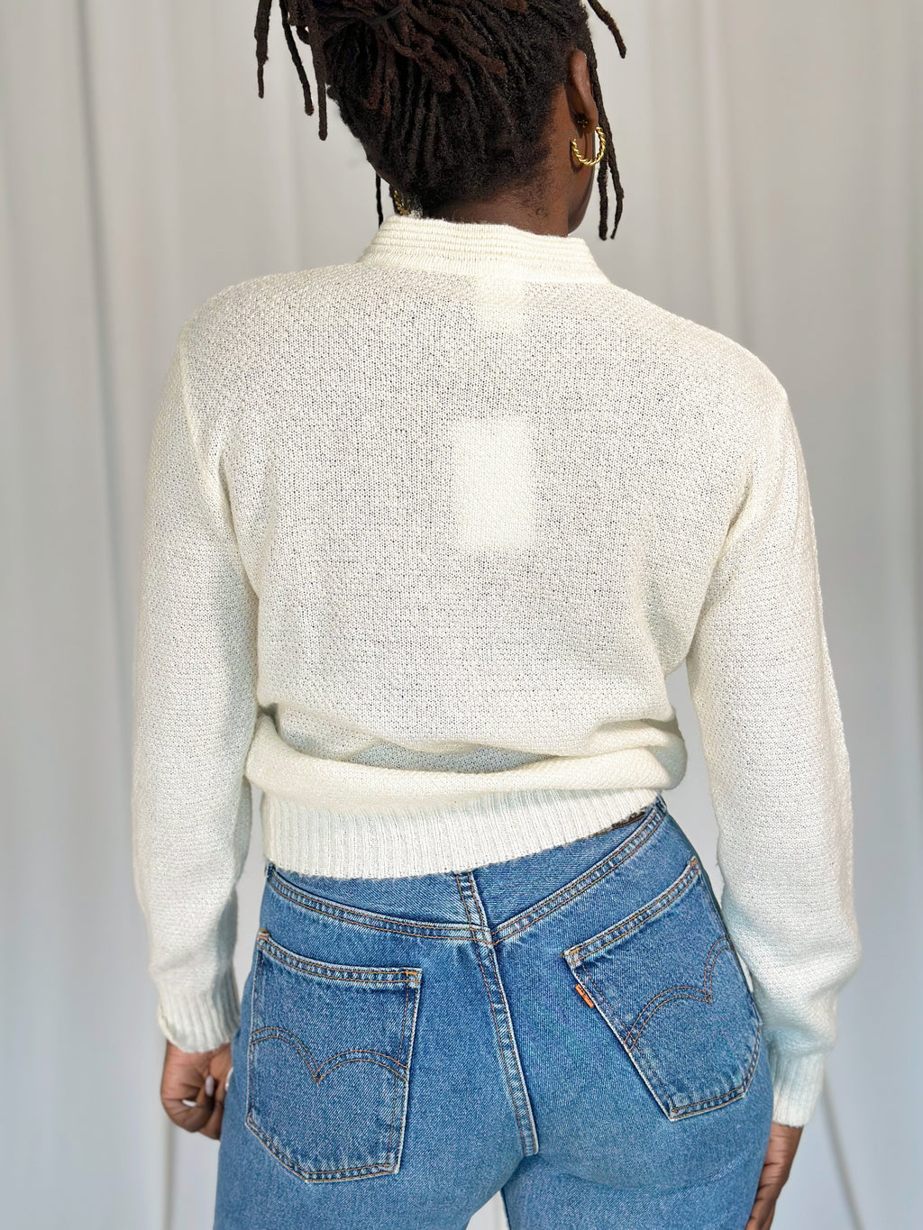 Pull en laine crème [M]