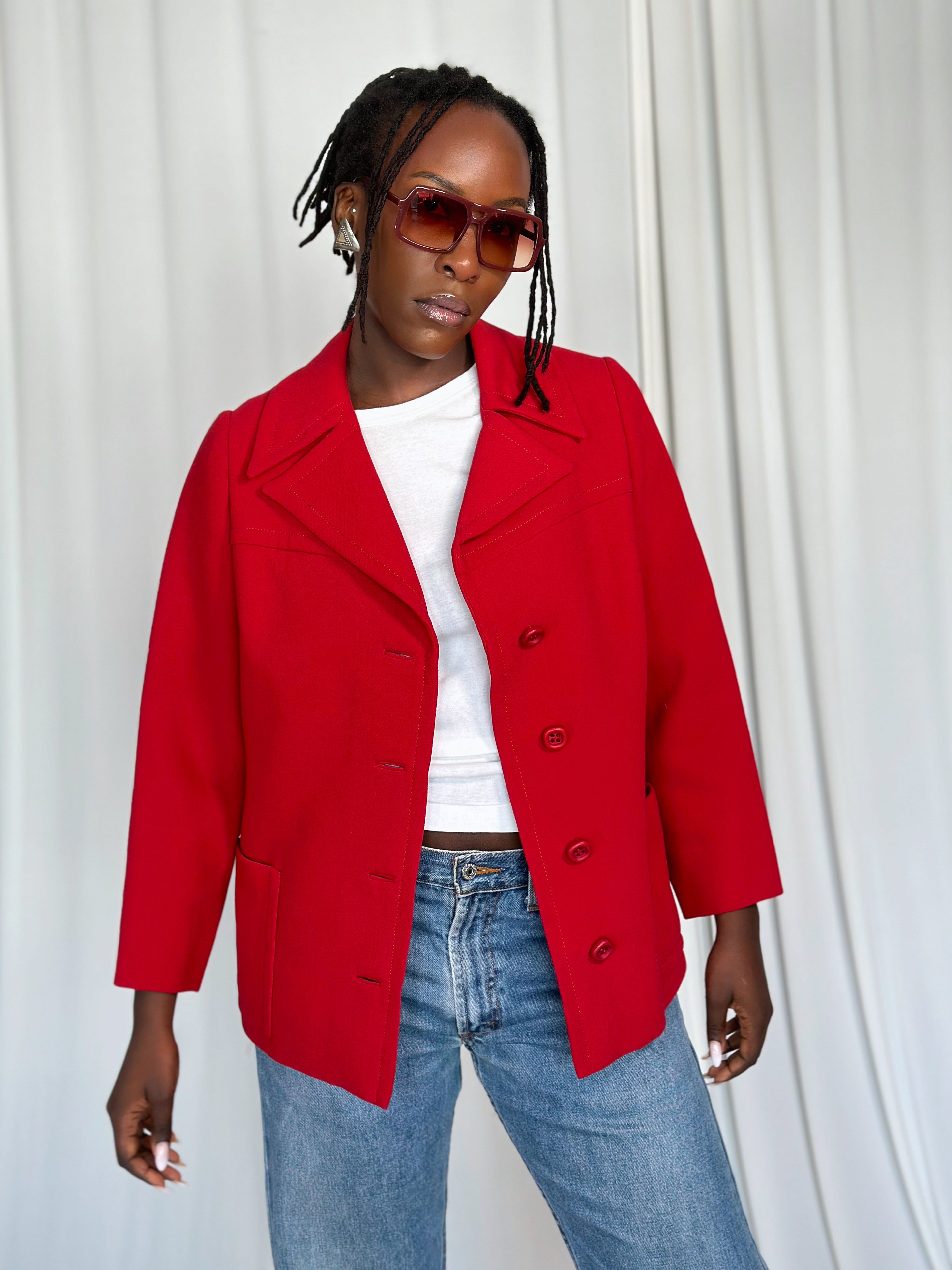 Red 70s Blazer [M]