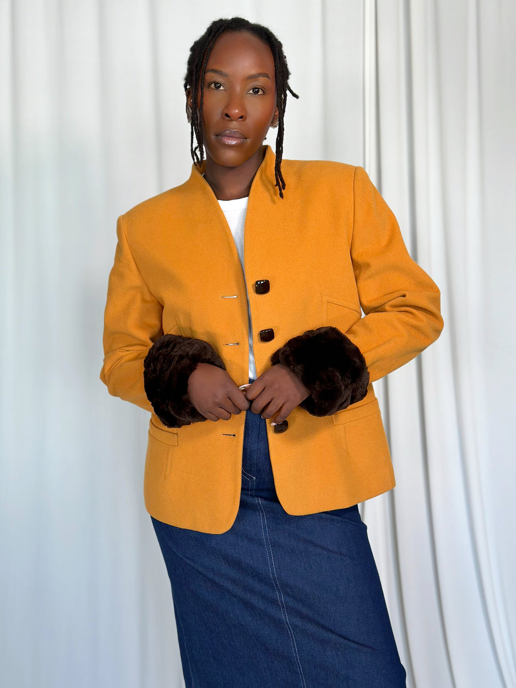 Mustard Vintage Blazer [L]