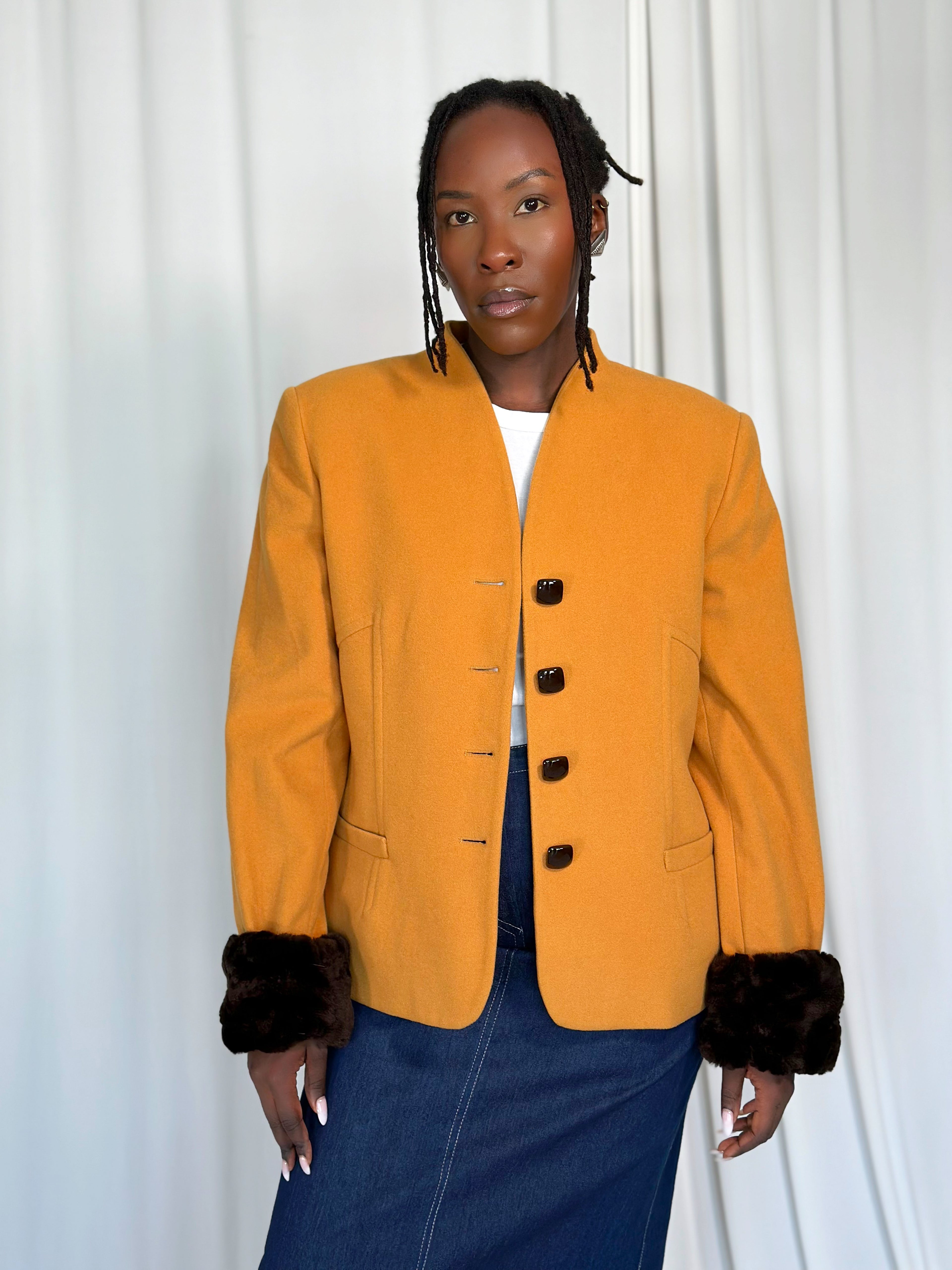 Mustard Vintage Blazer [L]