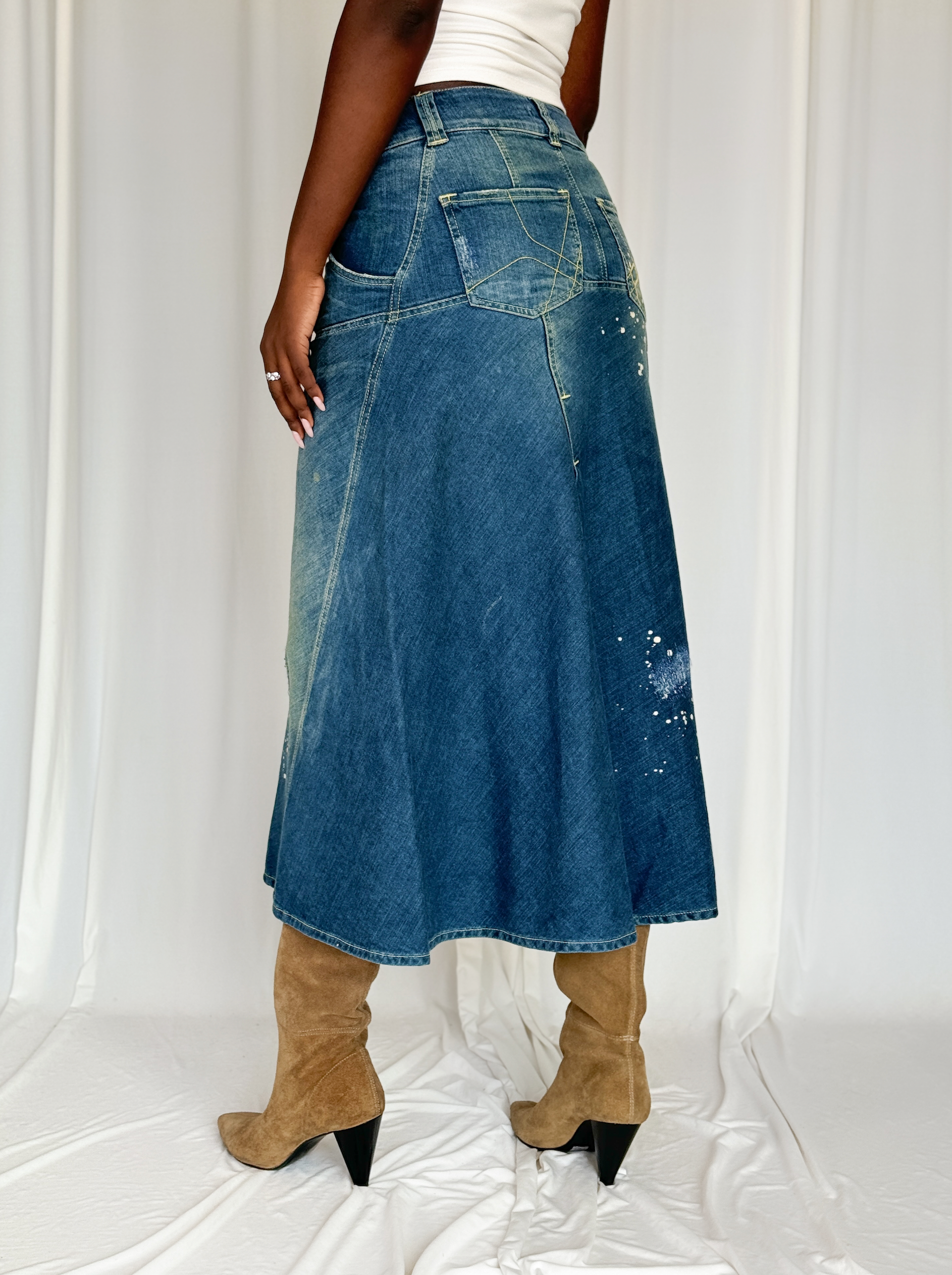 Pinko Vintage Denim Skirt [M]