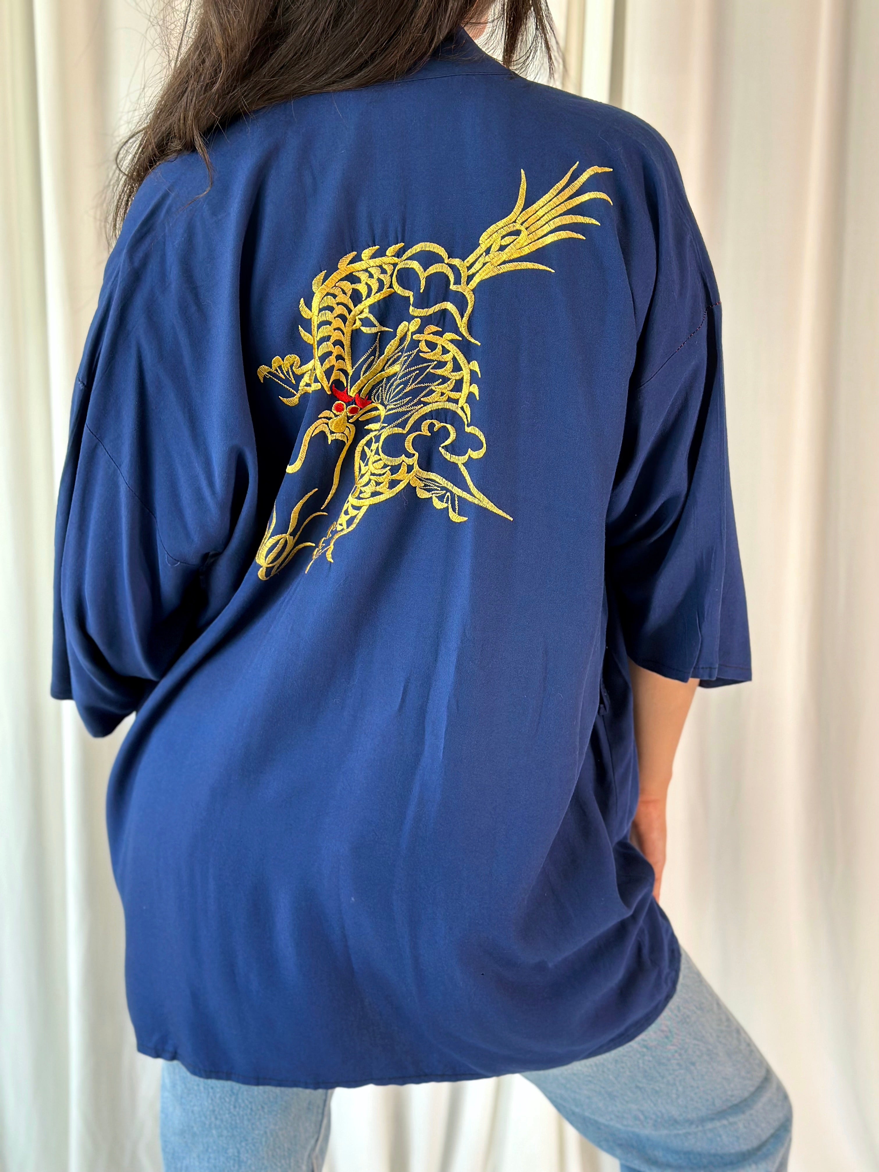 Dragon Blue Kimono