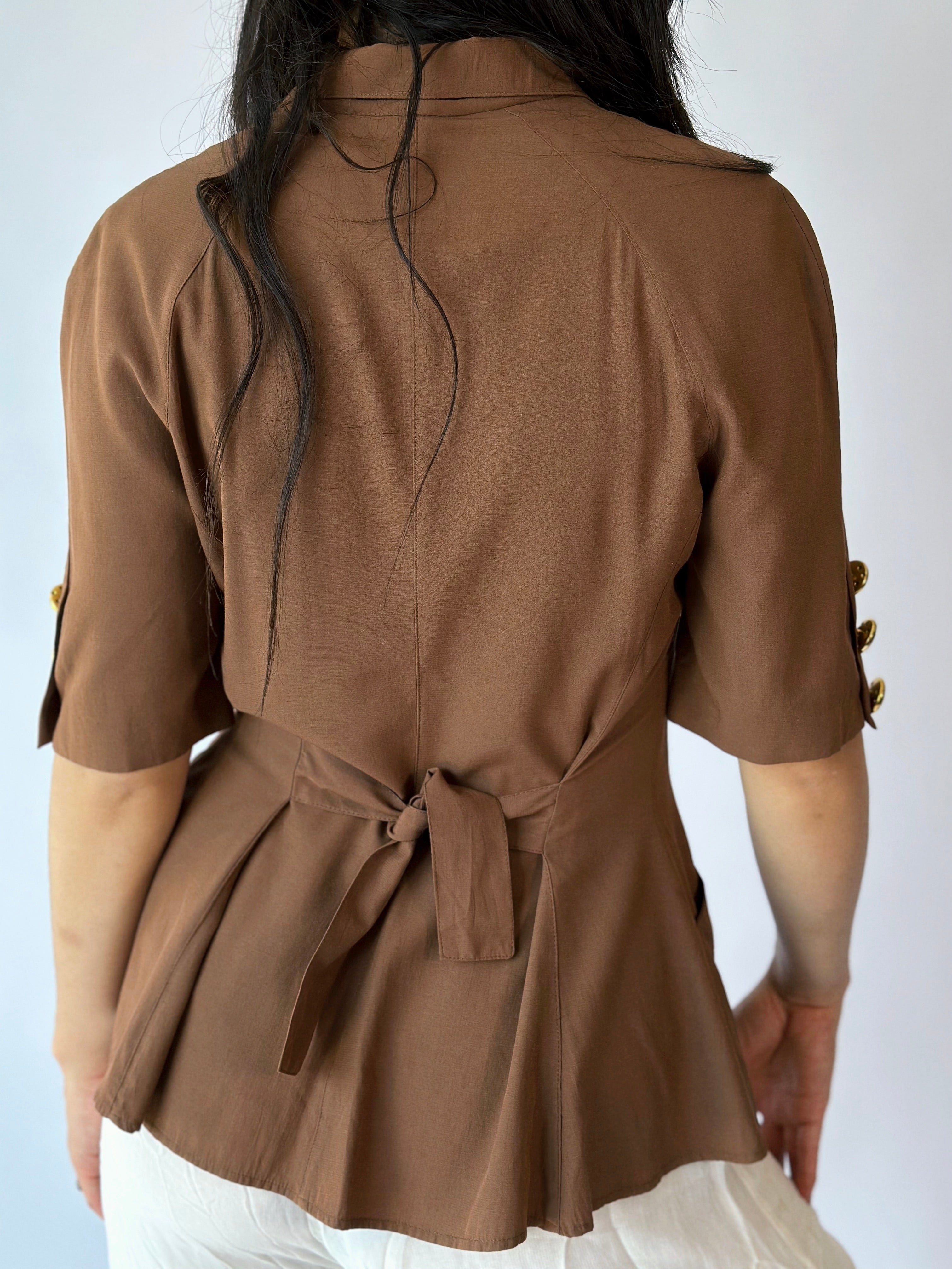 Chemisier Marron Doré [M/L]
