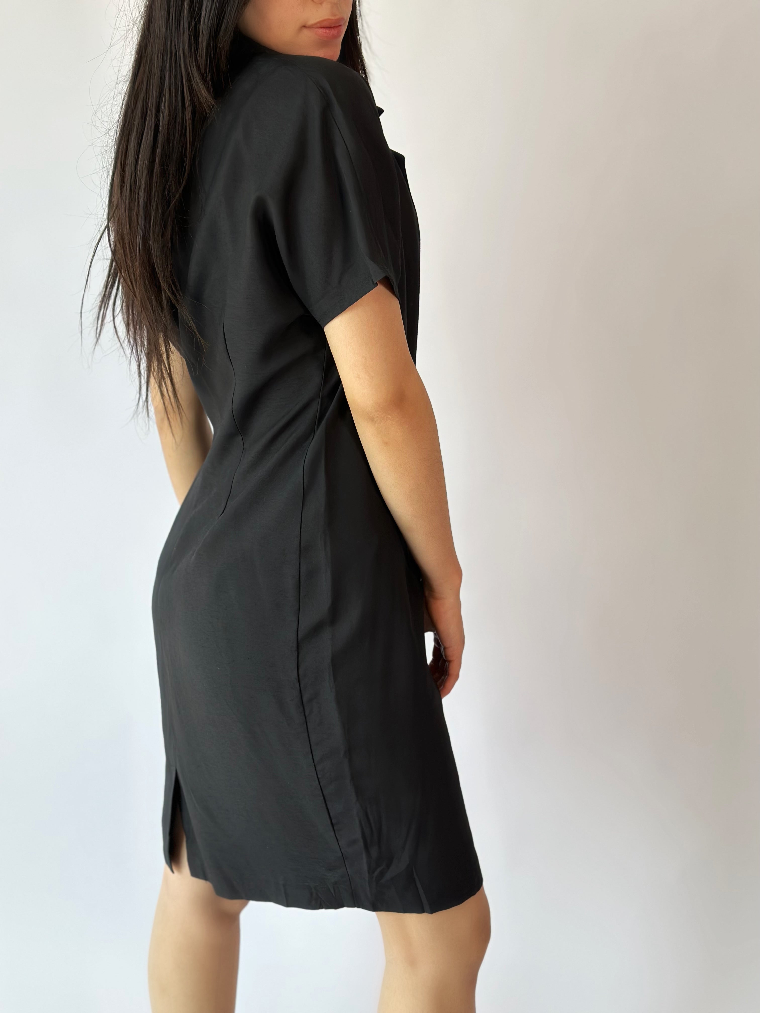 Gold Button Dress [M]