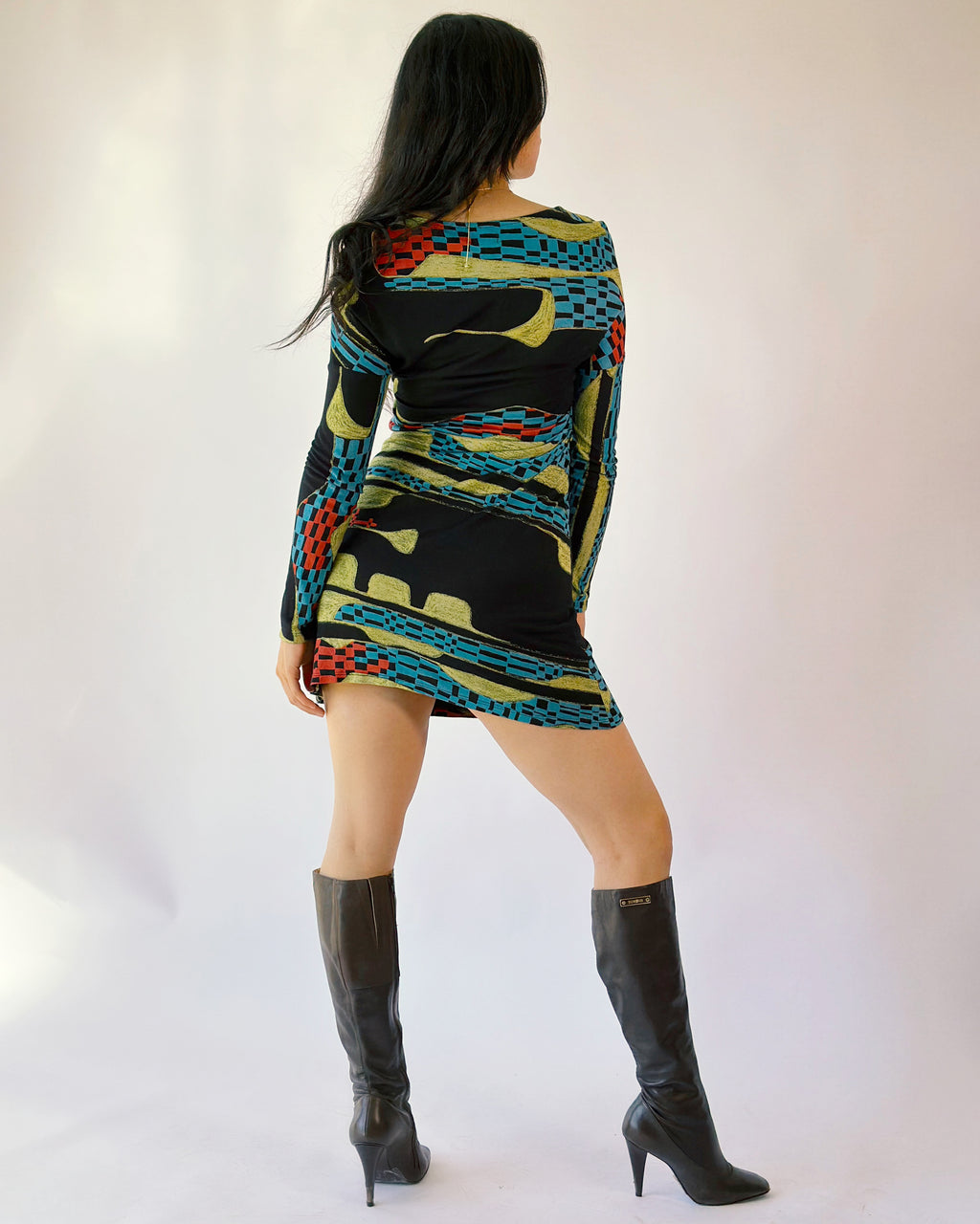 Black Abstract Dress [S]