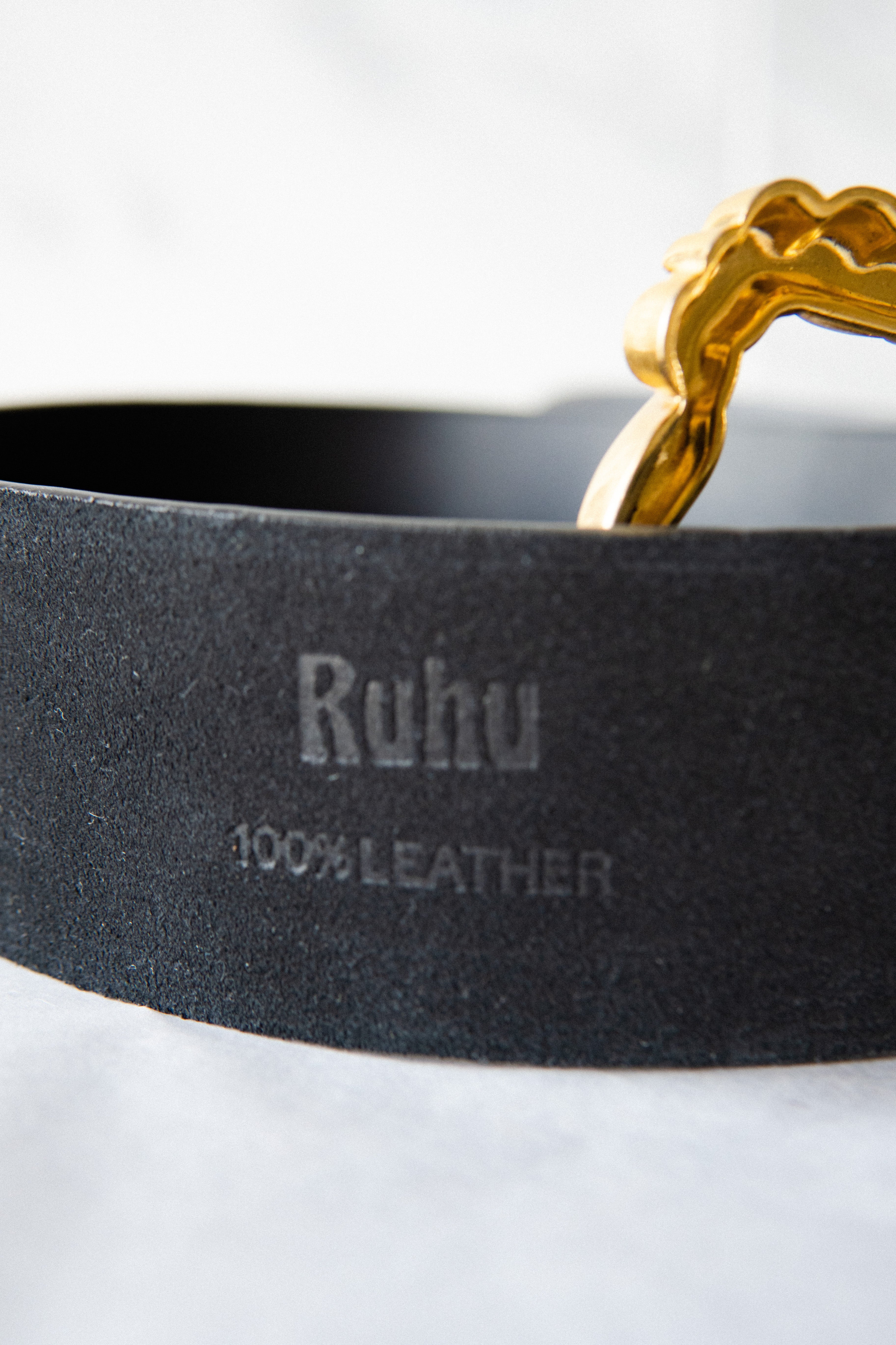 Timeless Gold Leather Belt