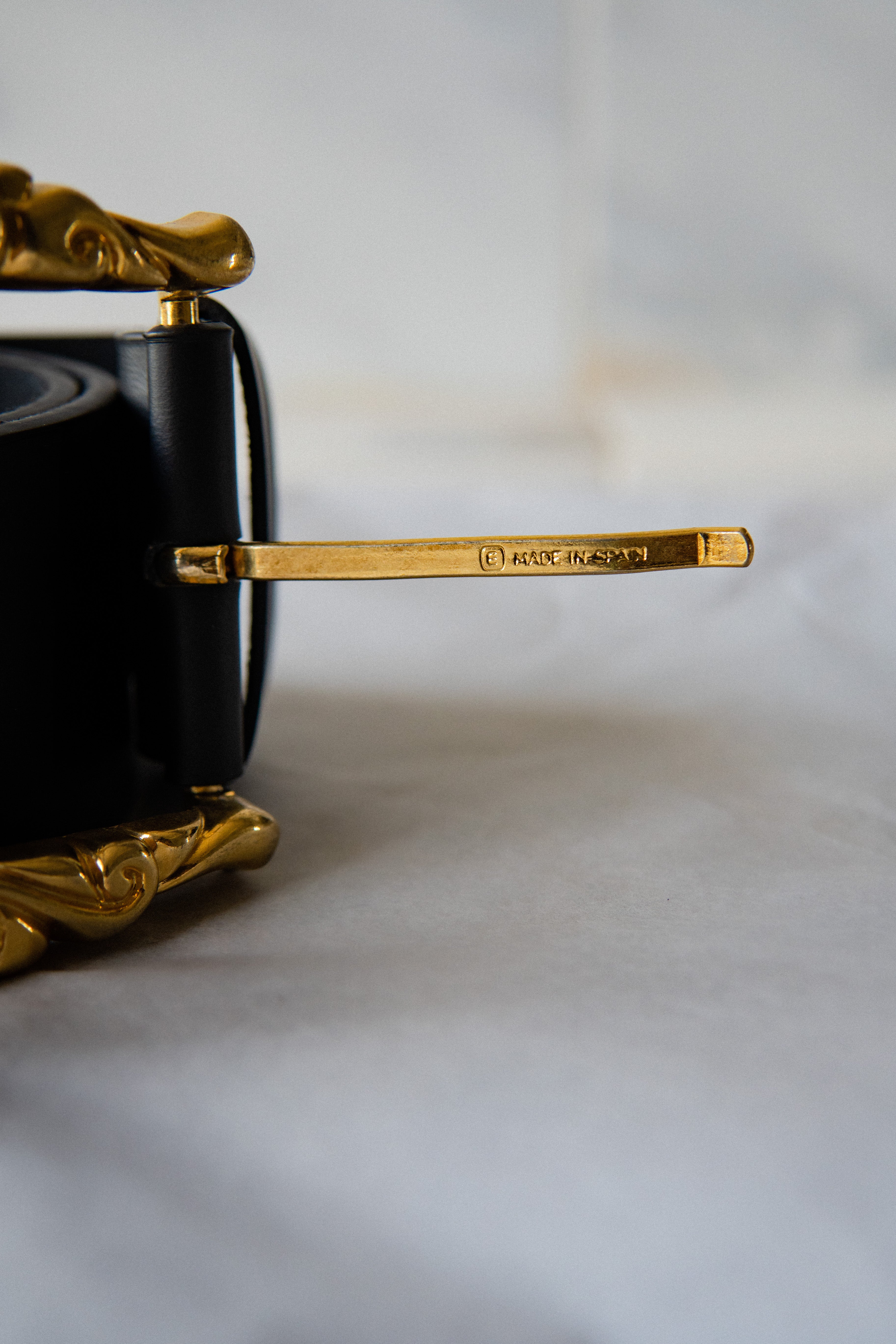 Timeless Gold Leather Belt