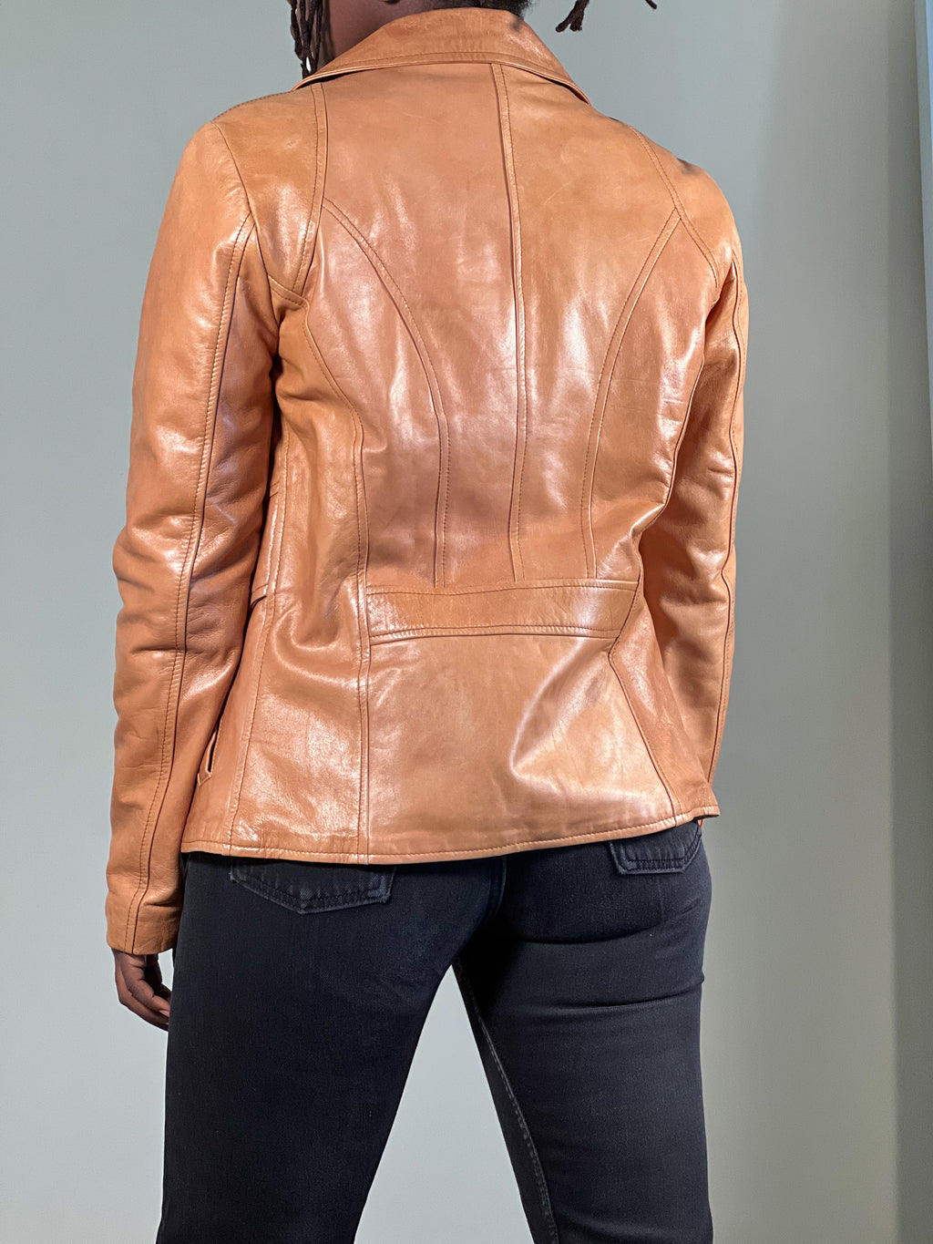 Leather cream Jacket [XS]