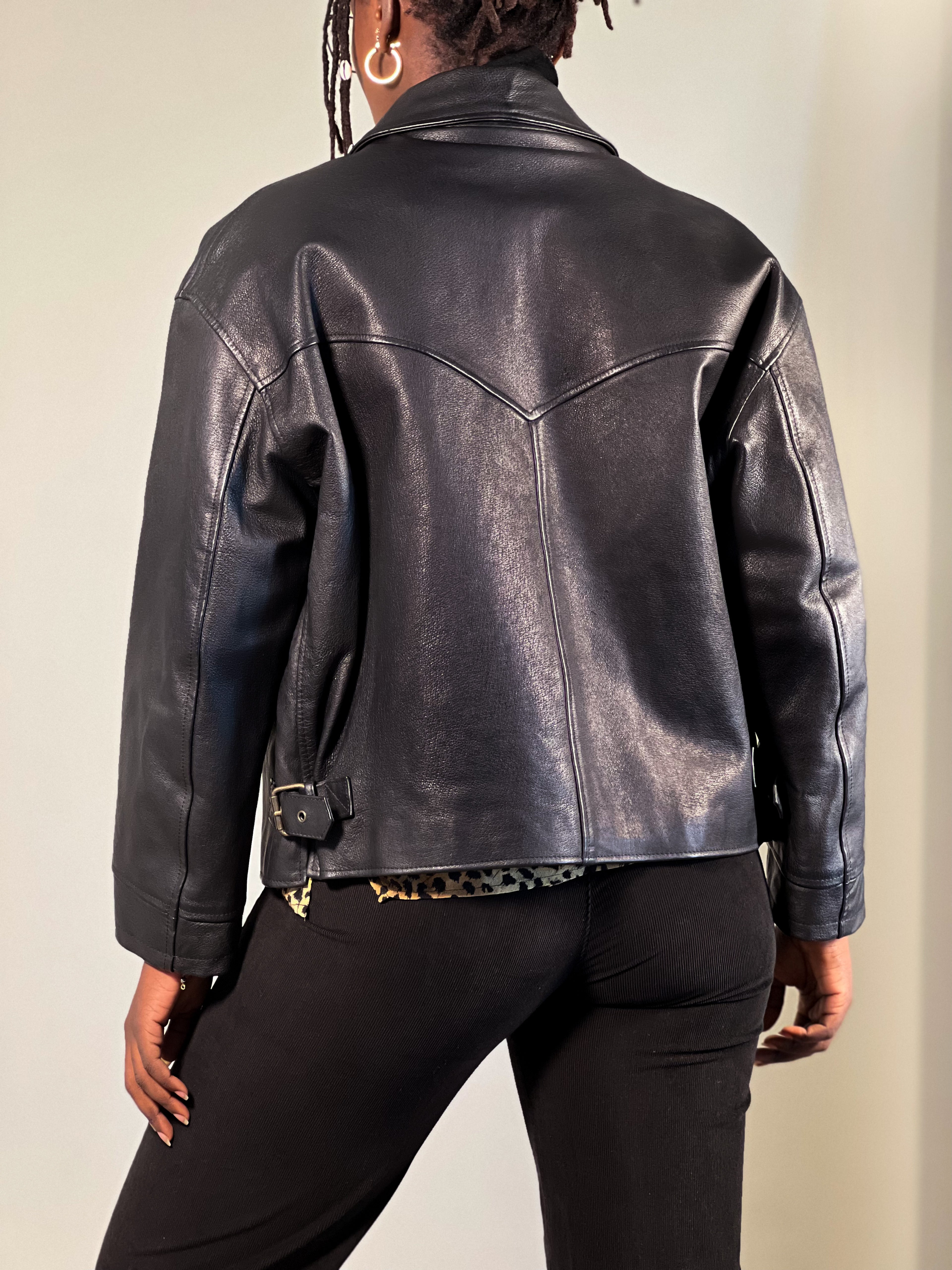 Boxy Leather Jacket