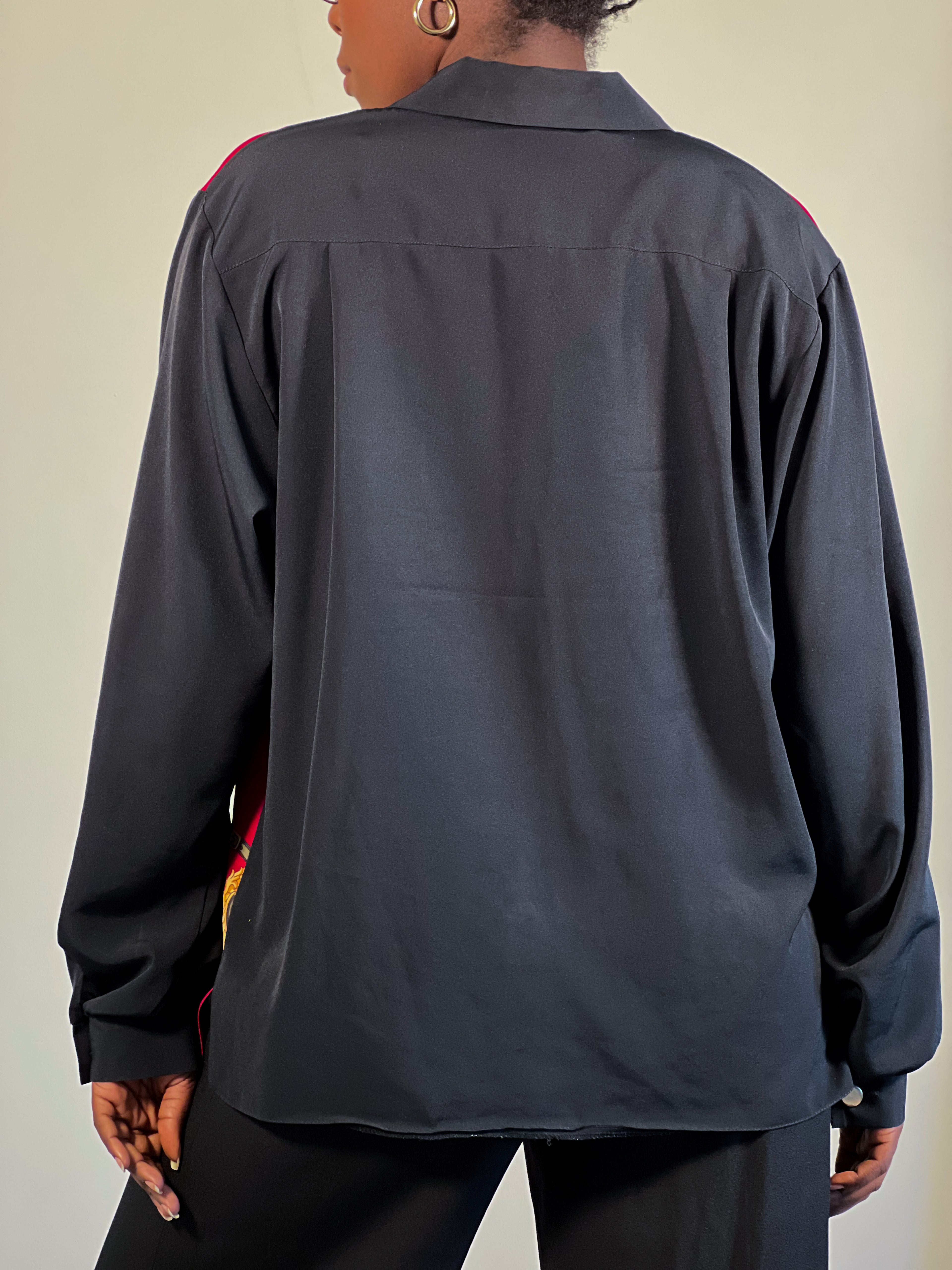 Red & black Blouse [L]