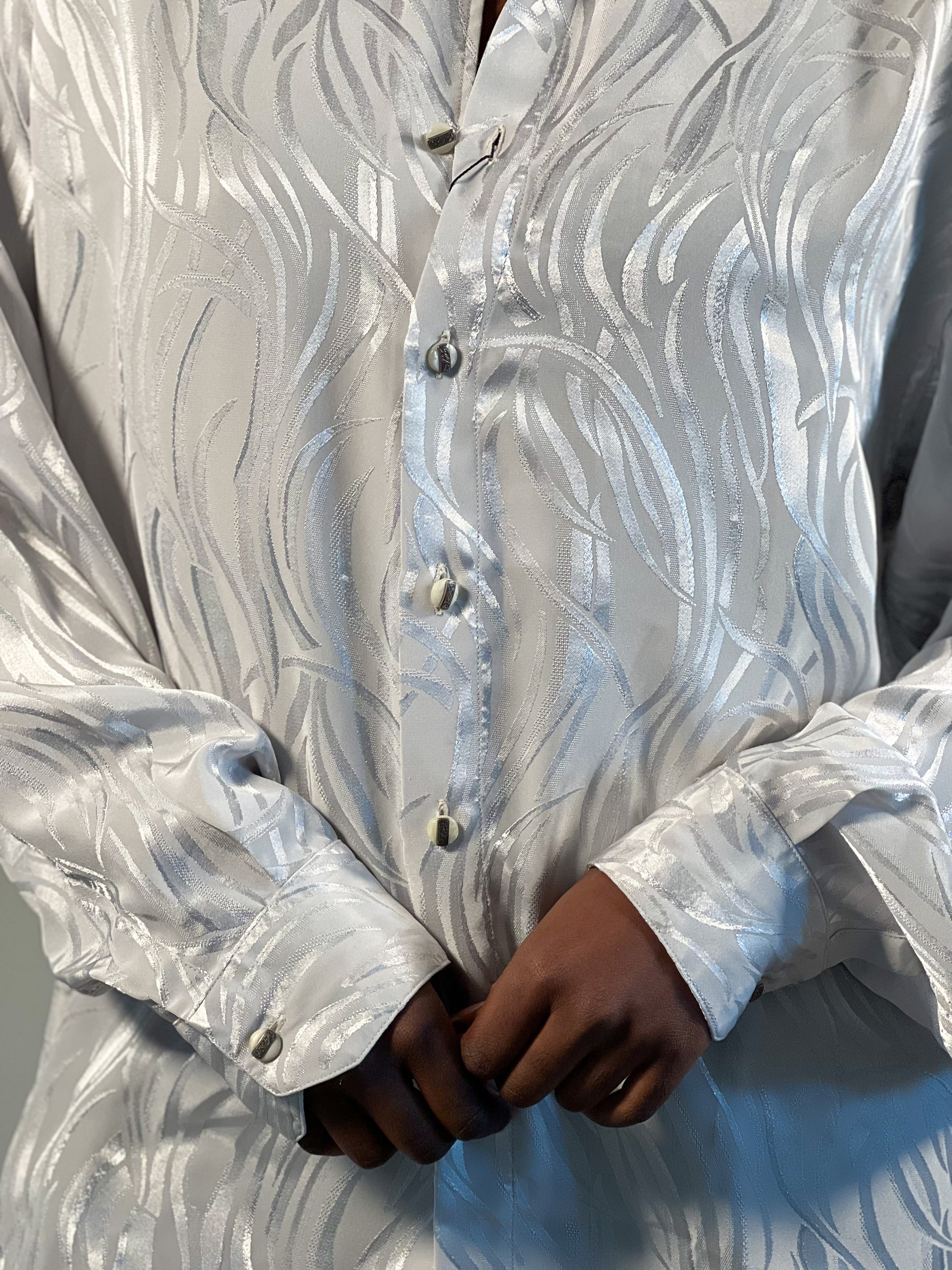 White Silver Shirt [L]