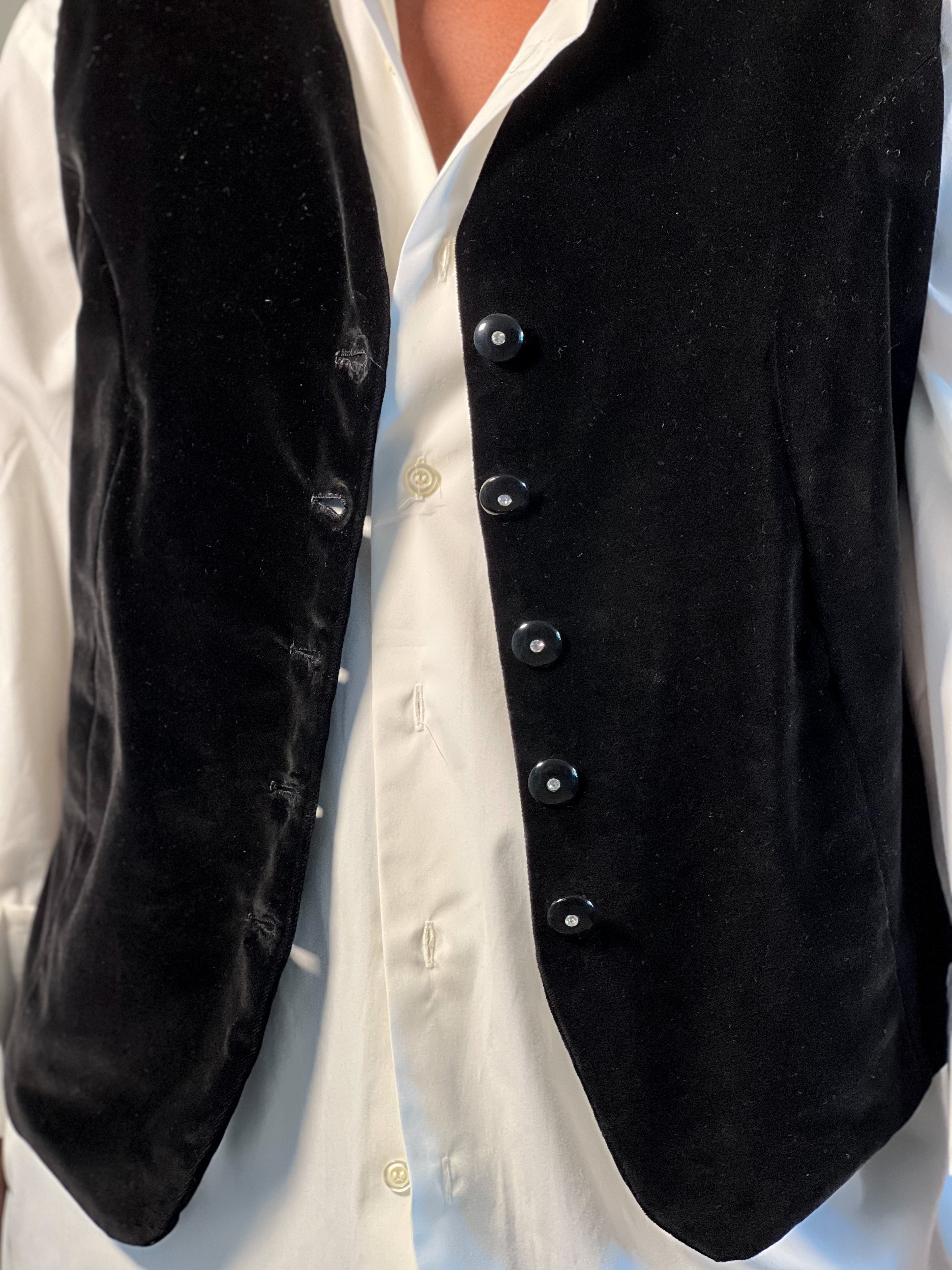 Black Velvet Waistcoat [M]