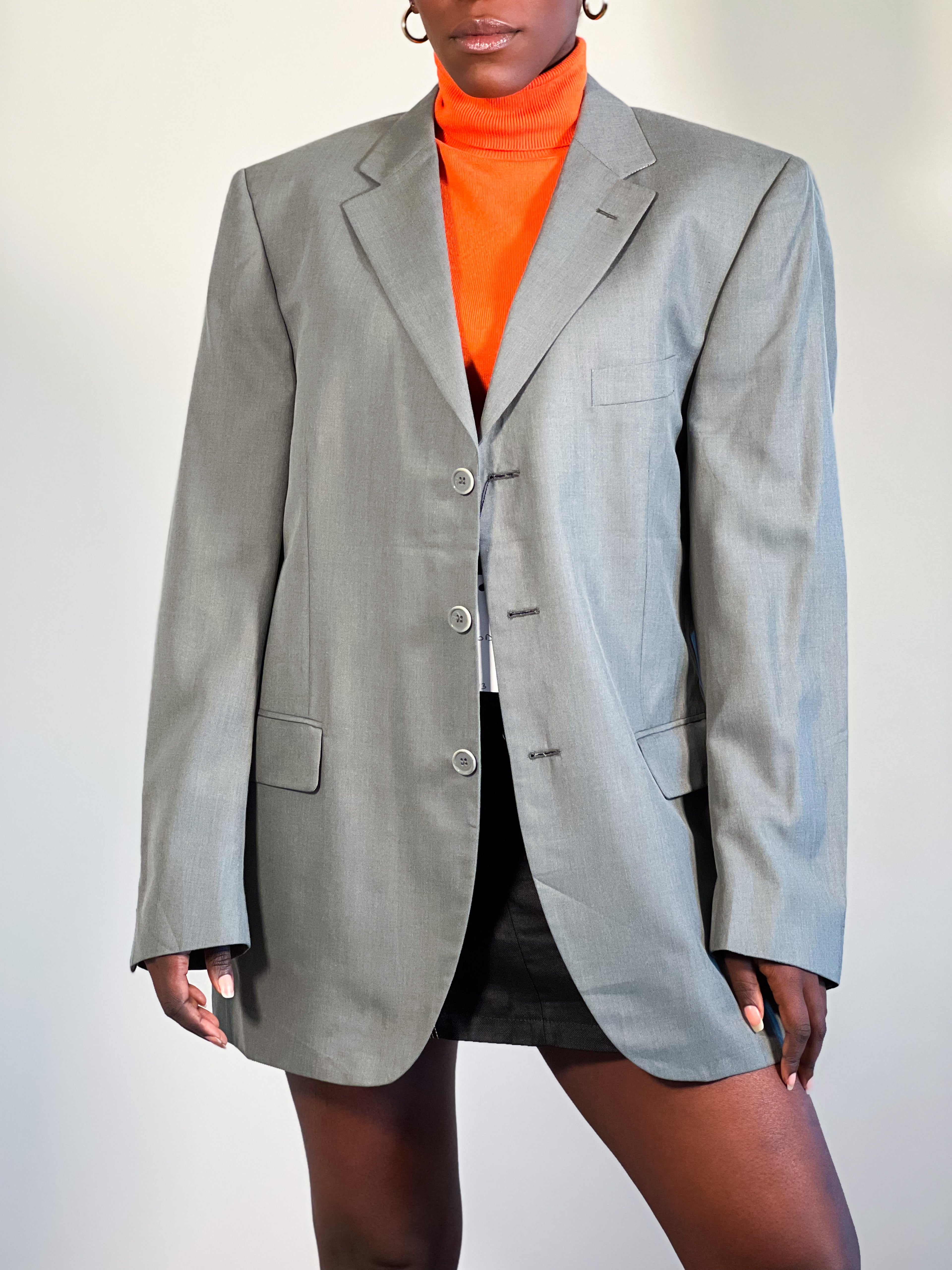 Grey over-size Blazer