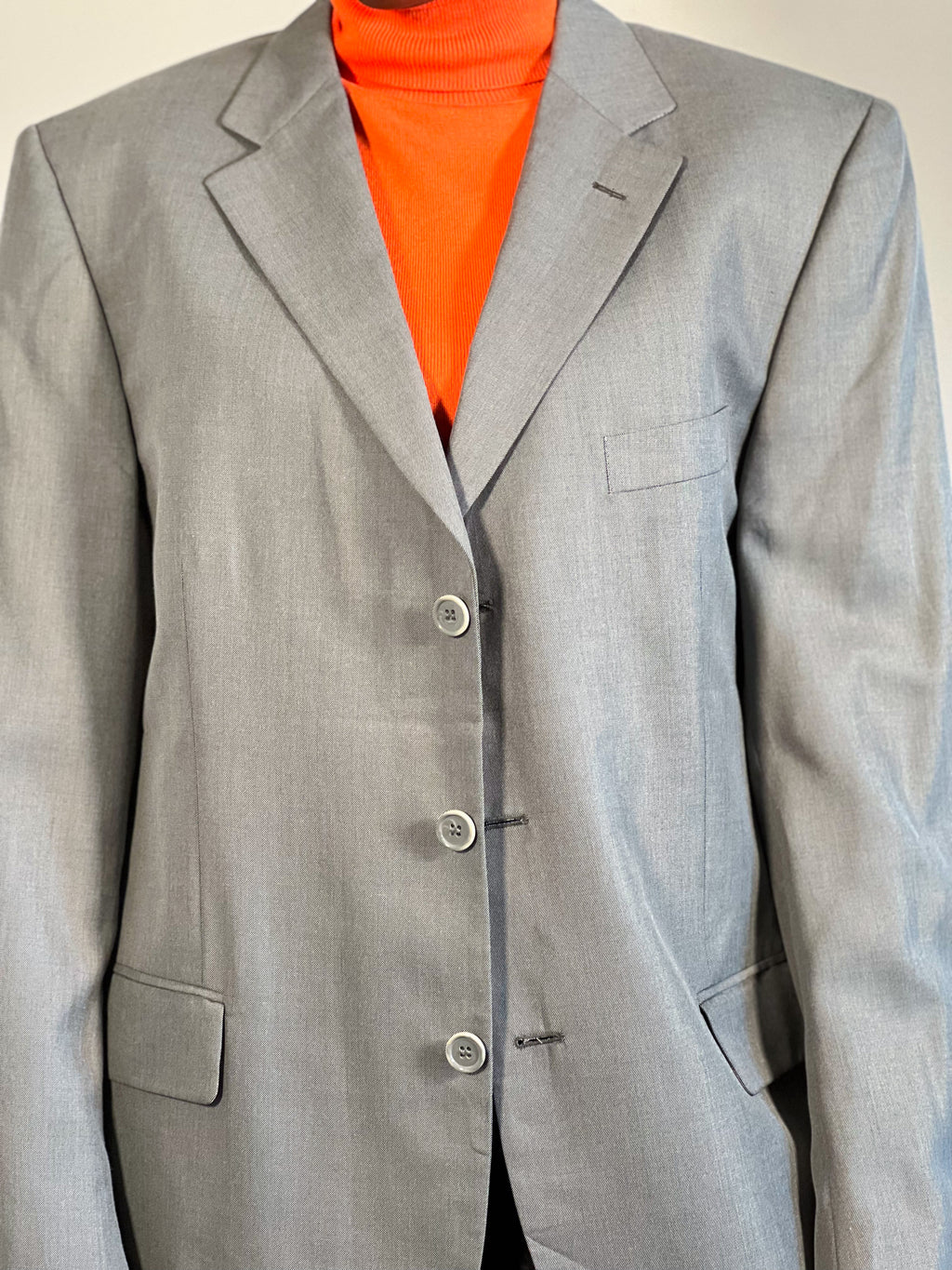 Blazer oversize gris
