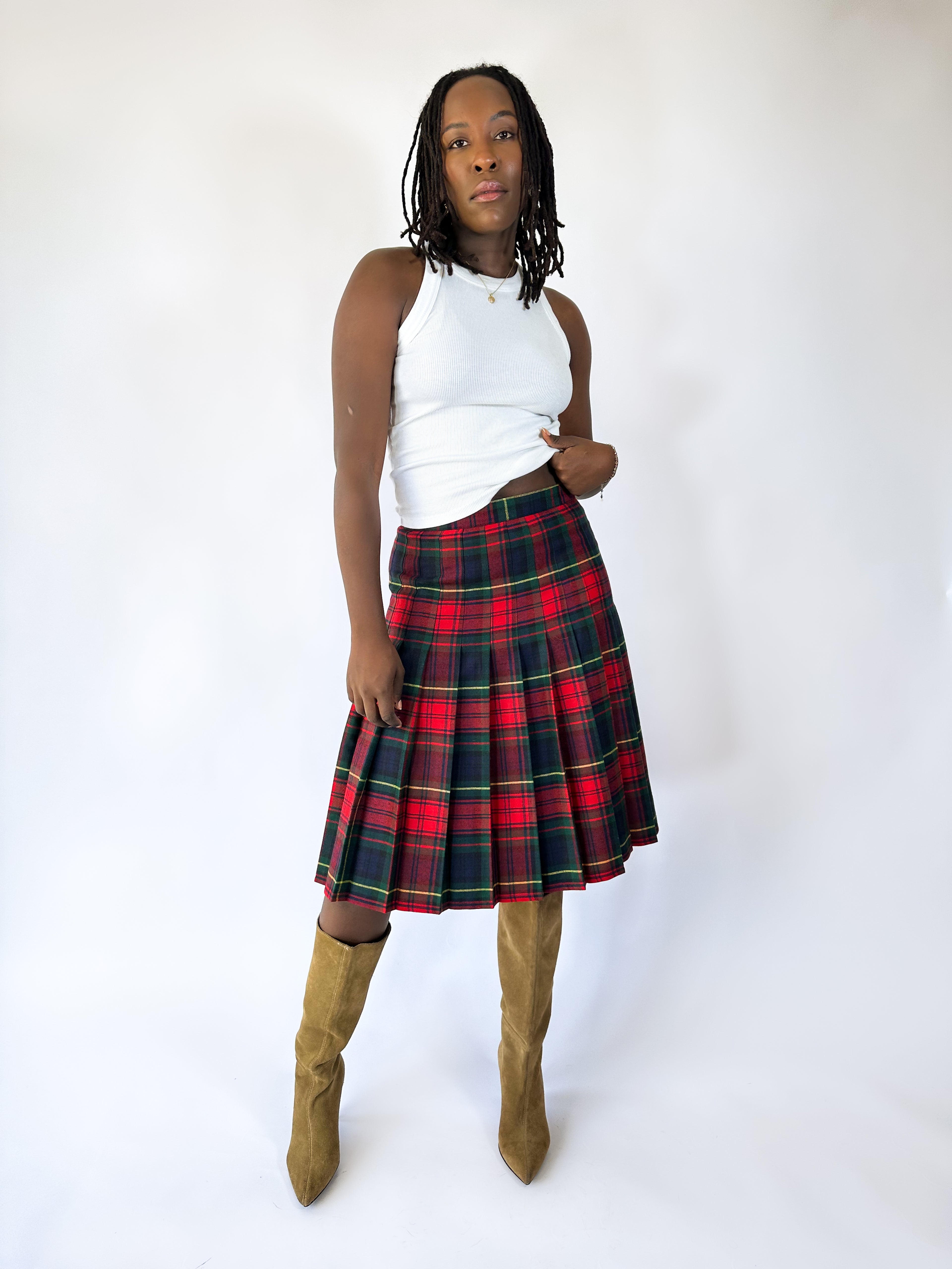 Tartan wool Skirt [40]