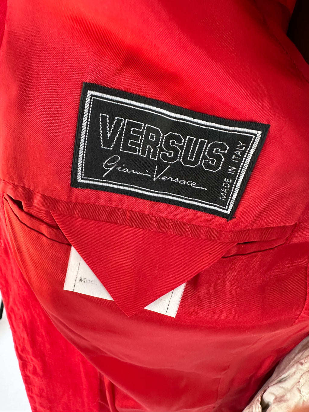 Versace Red Linen Blazer [M]